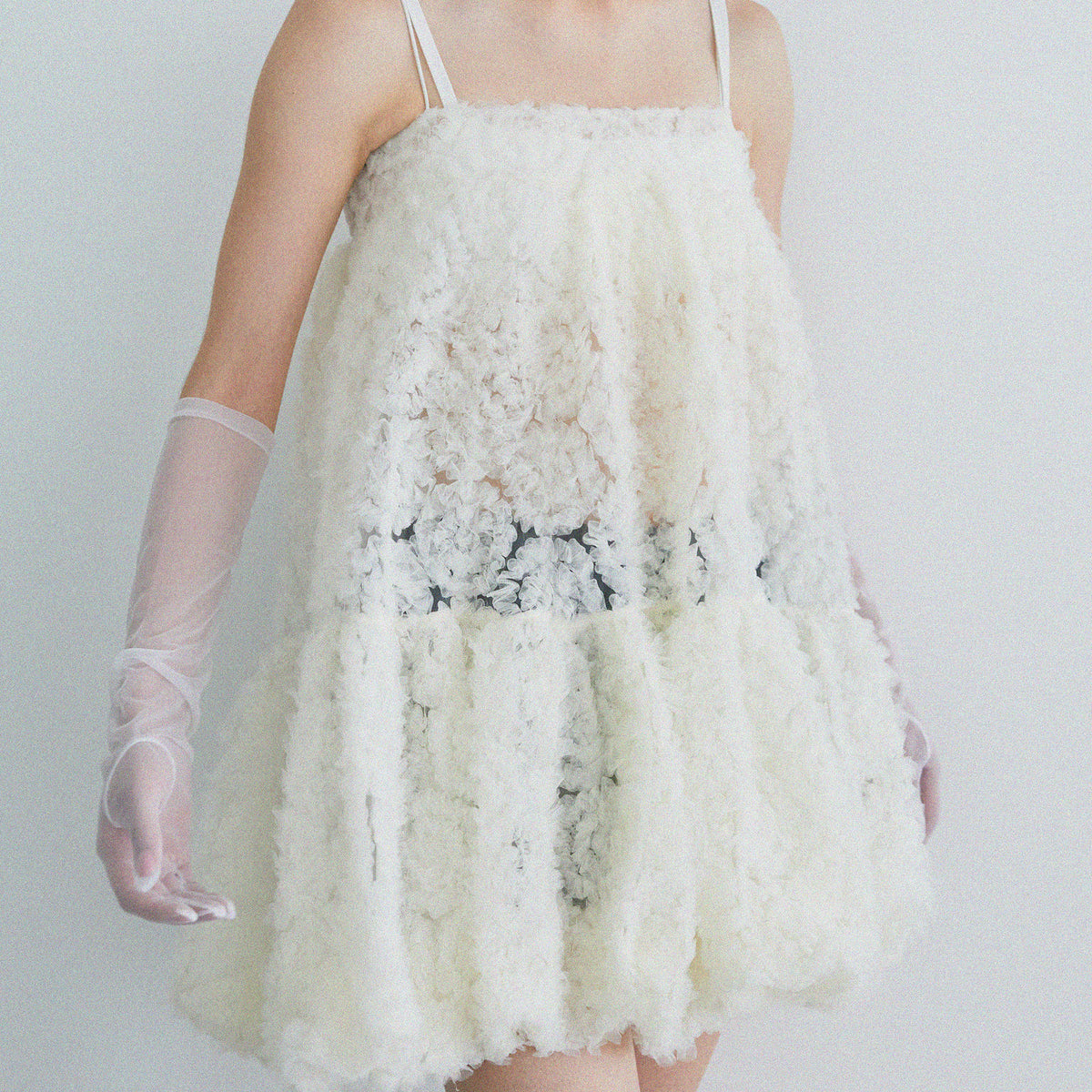 Tulle balloon tunic