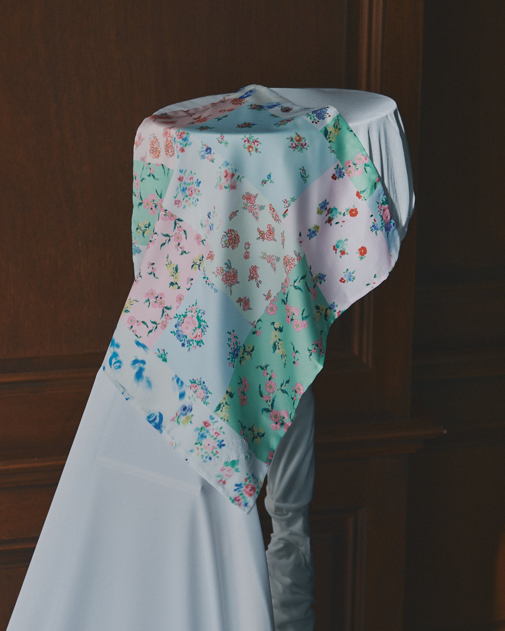 Romantic patchwork scarf