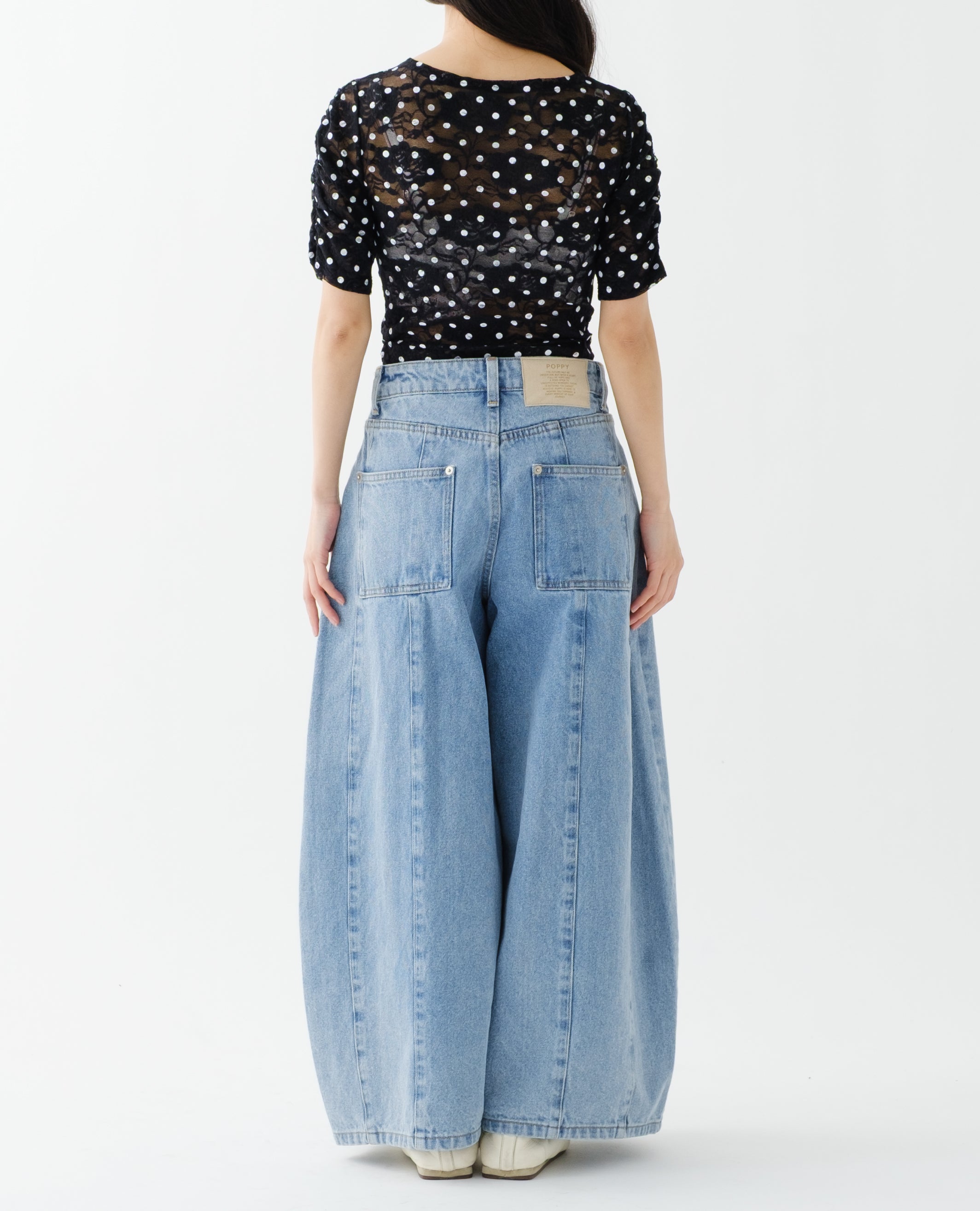 モデル身長 : 154cm / 着用サイズ：0