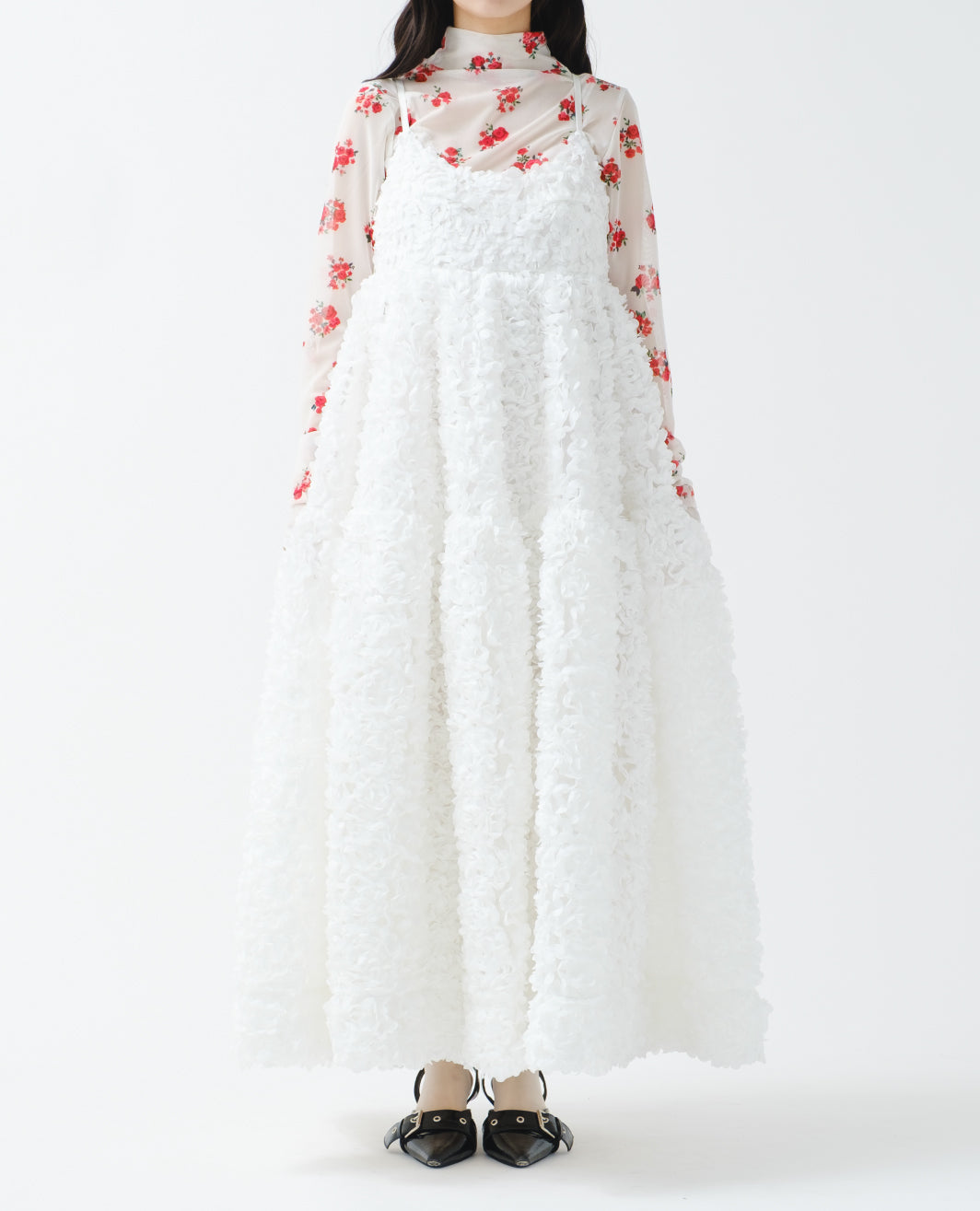 Flower garden tiered camisole dress