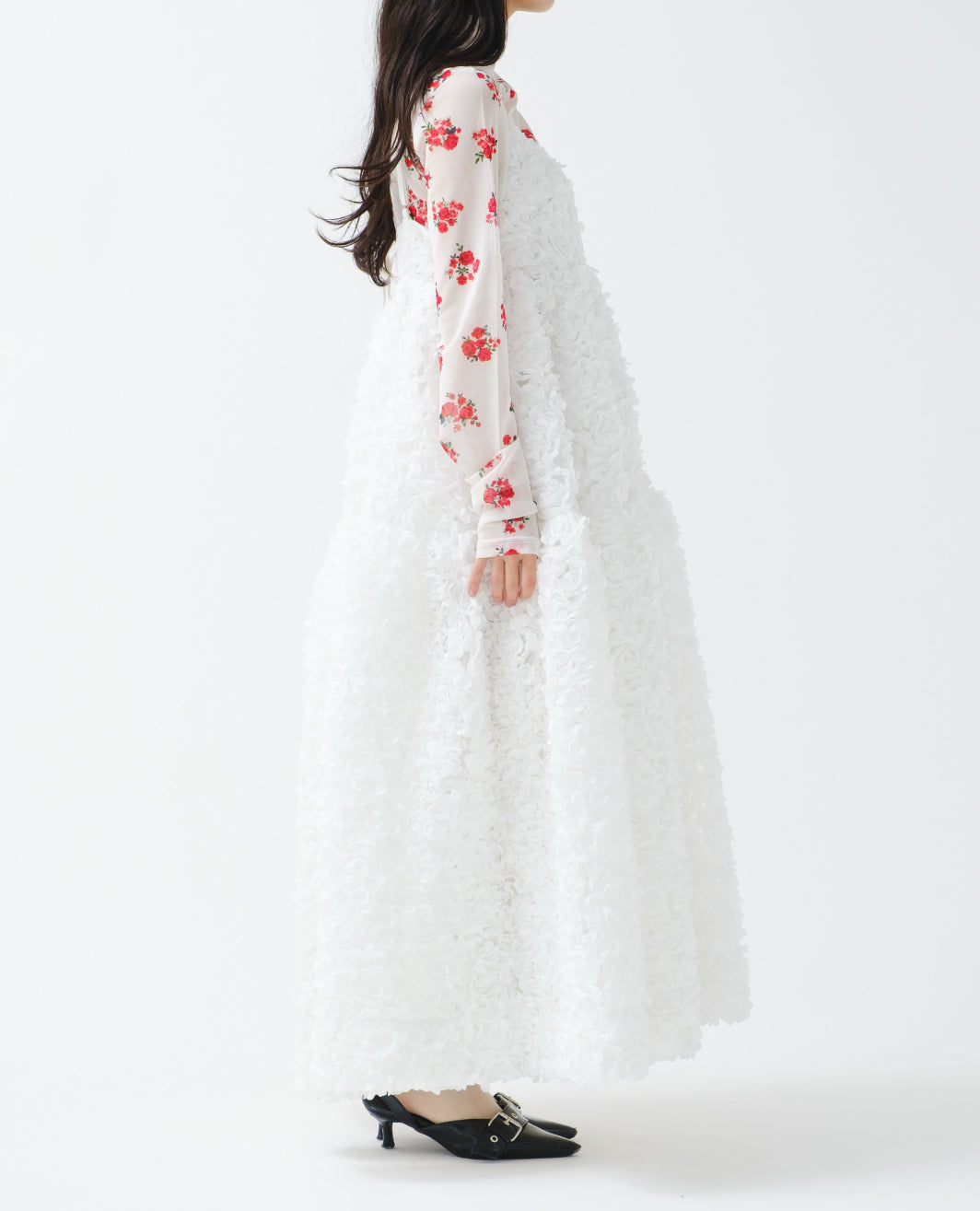 Flower garden tiered camisole dress