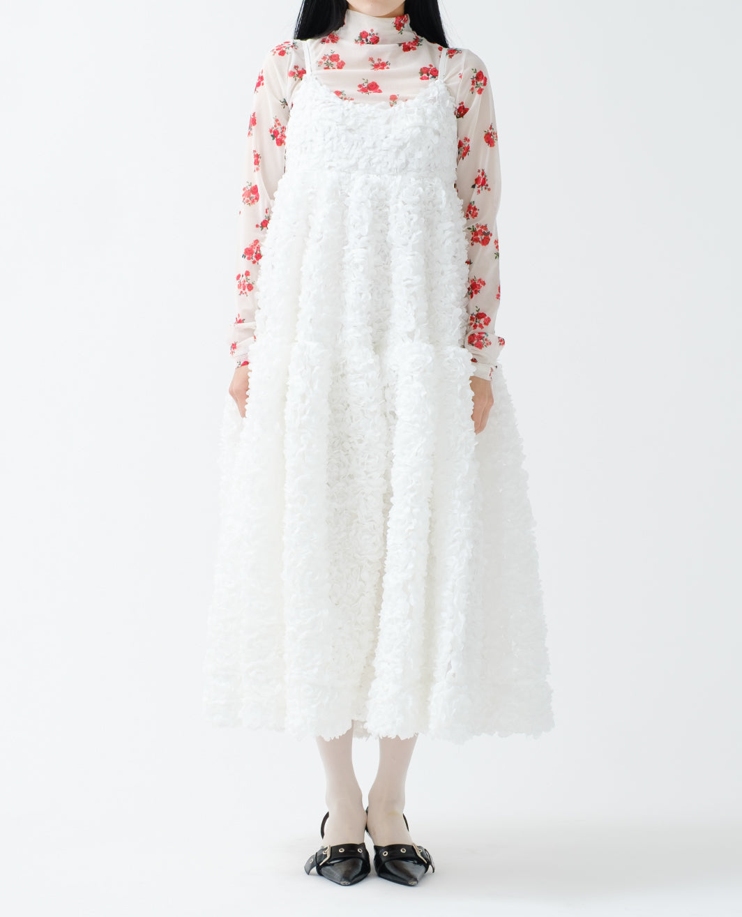 Flower garden tiered camisole dress