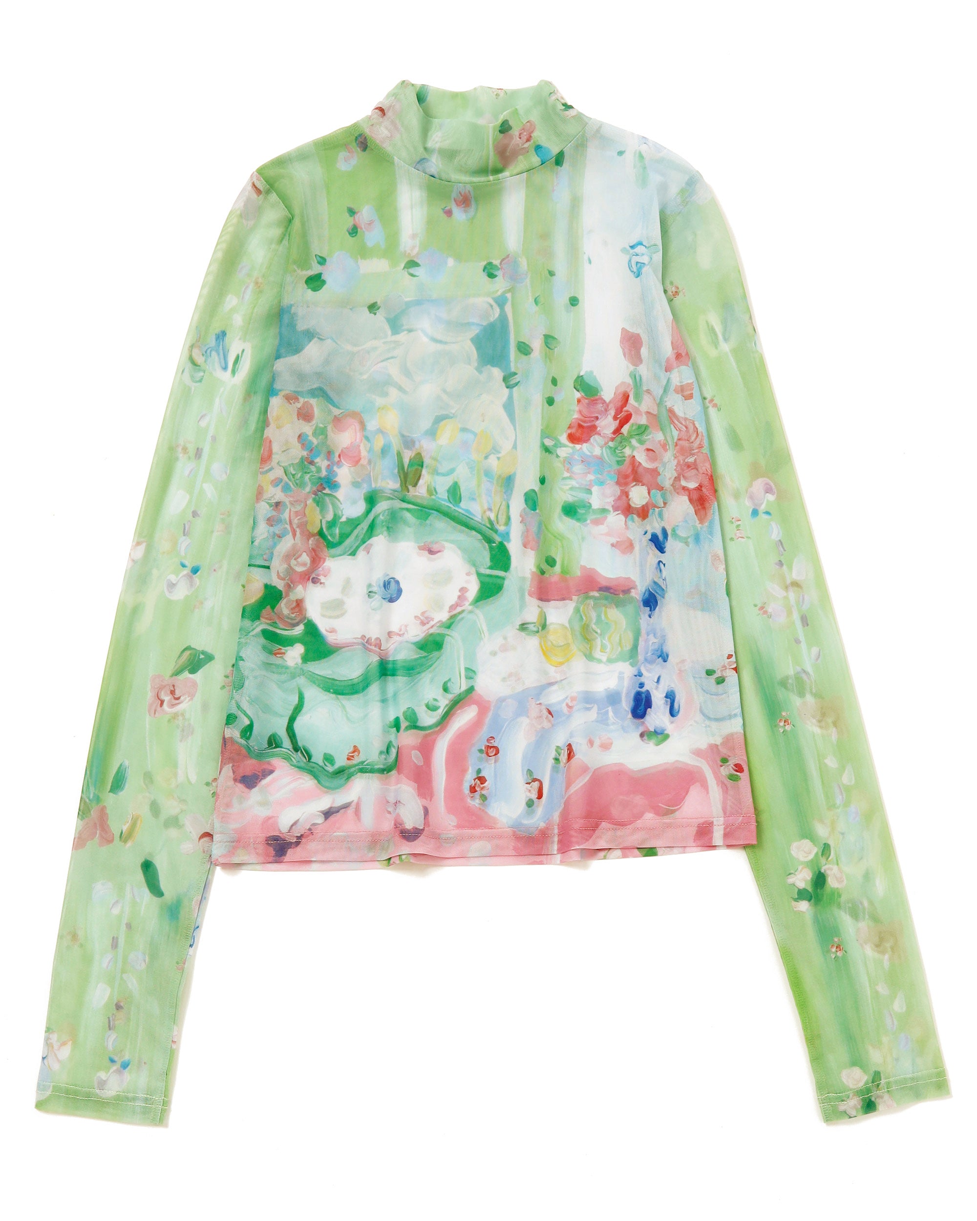 Morning room see-through tops