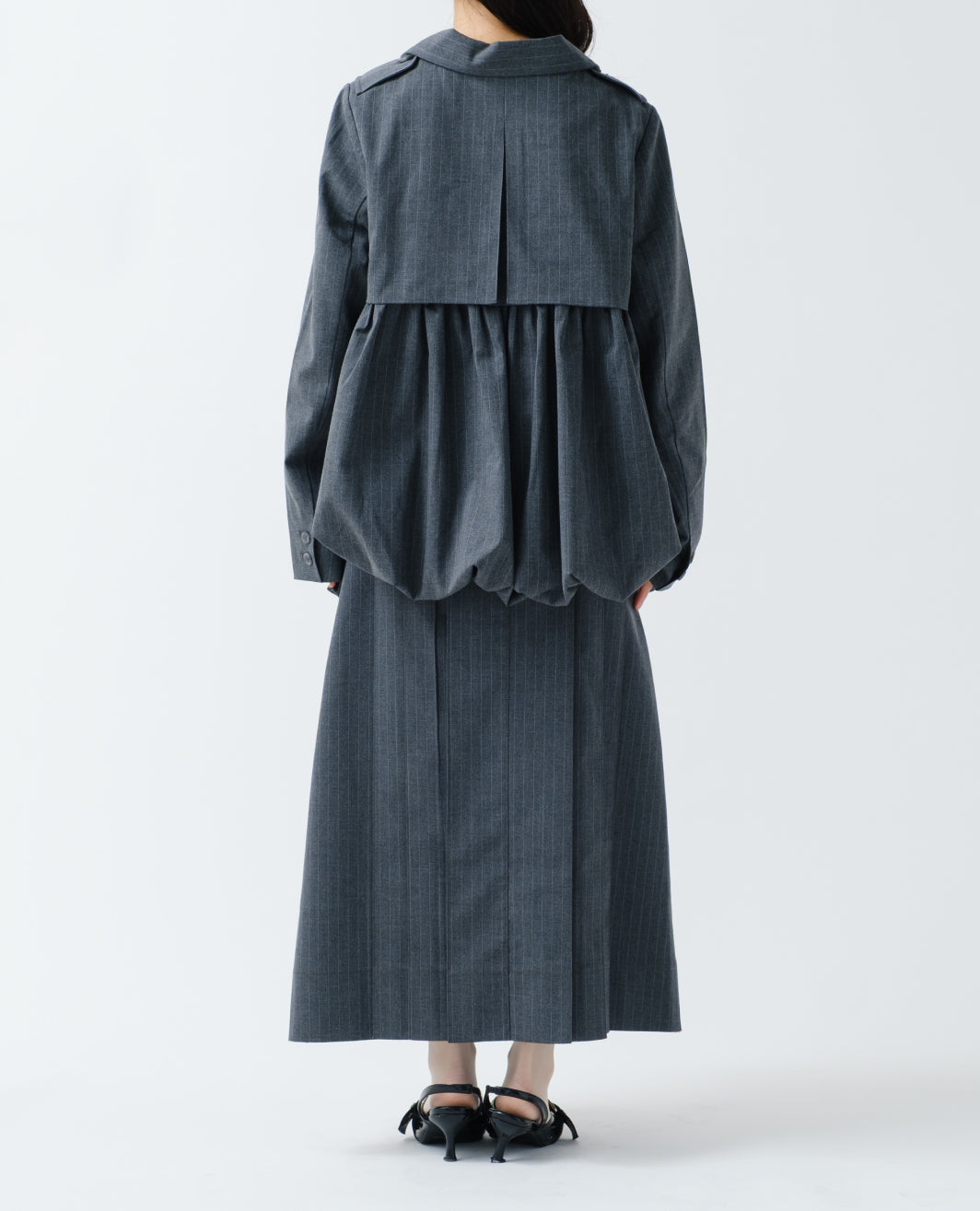 Gathered balloon jacket