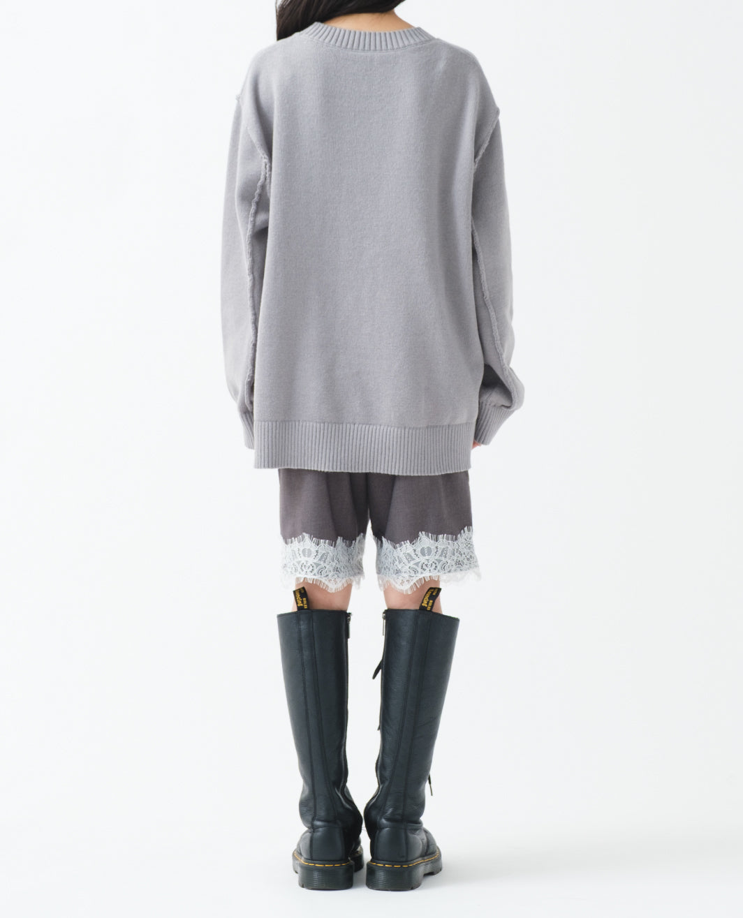 Red bouquet intarsia knit