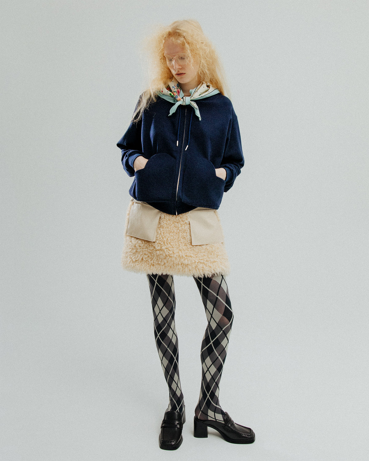 Double heart pocket hoodie