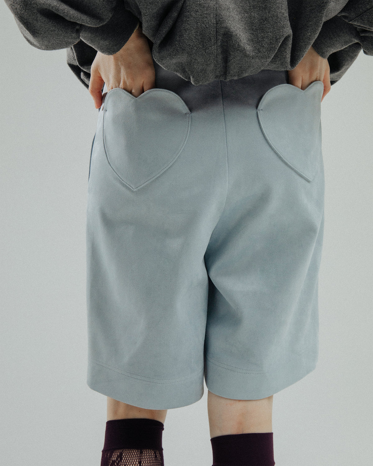 Heart pocket half pants