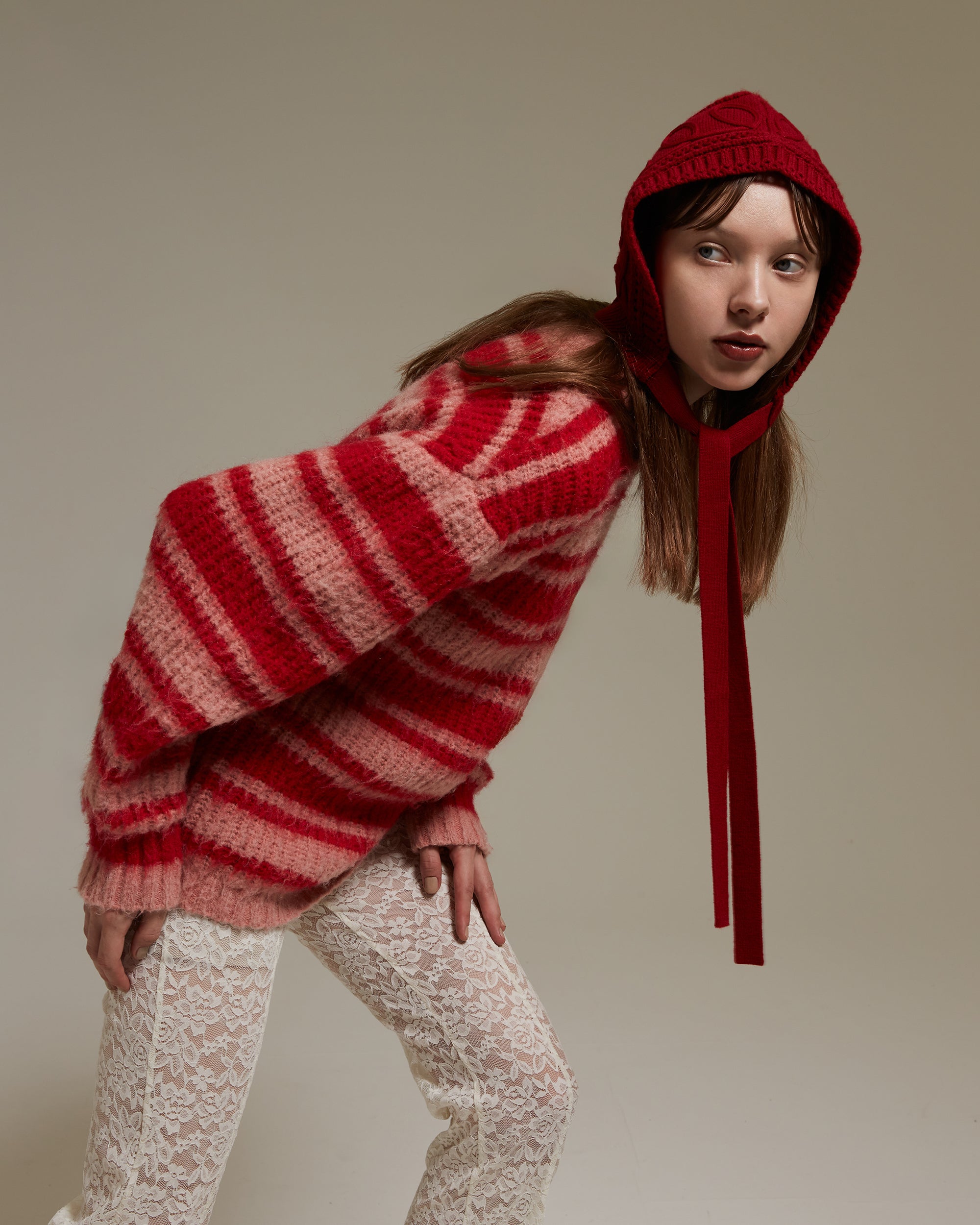 Kurukuru knit bonnet