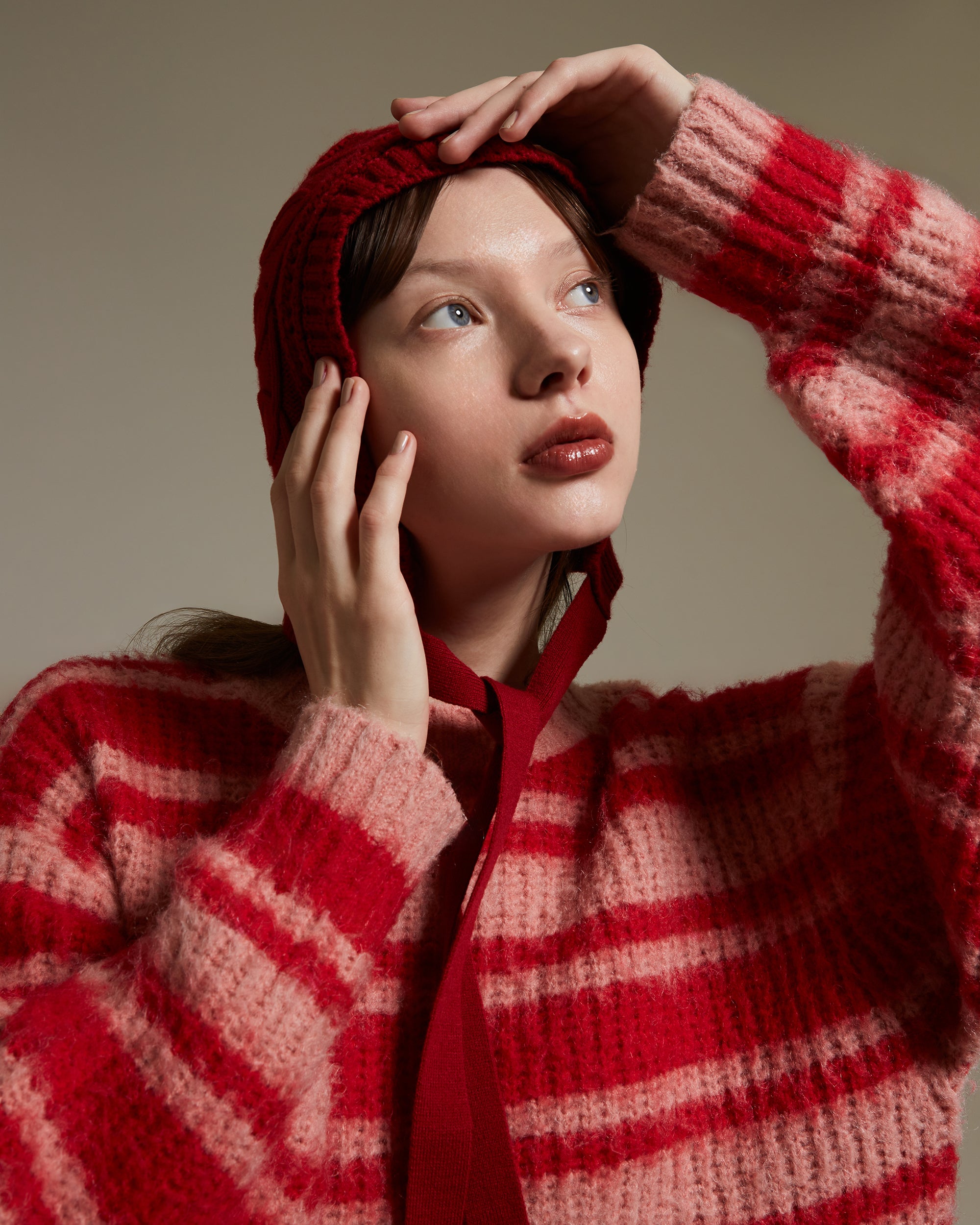 Kurukuru knit bonnet