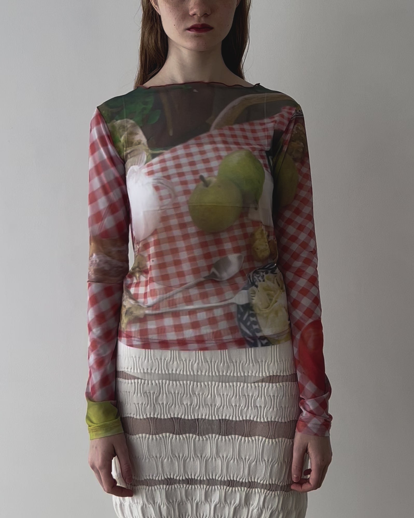 Picnic see-through tops (round neck)