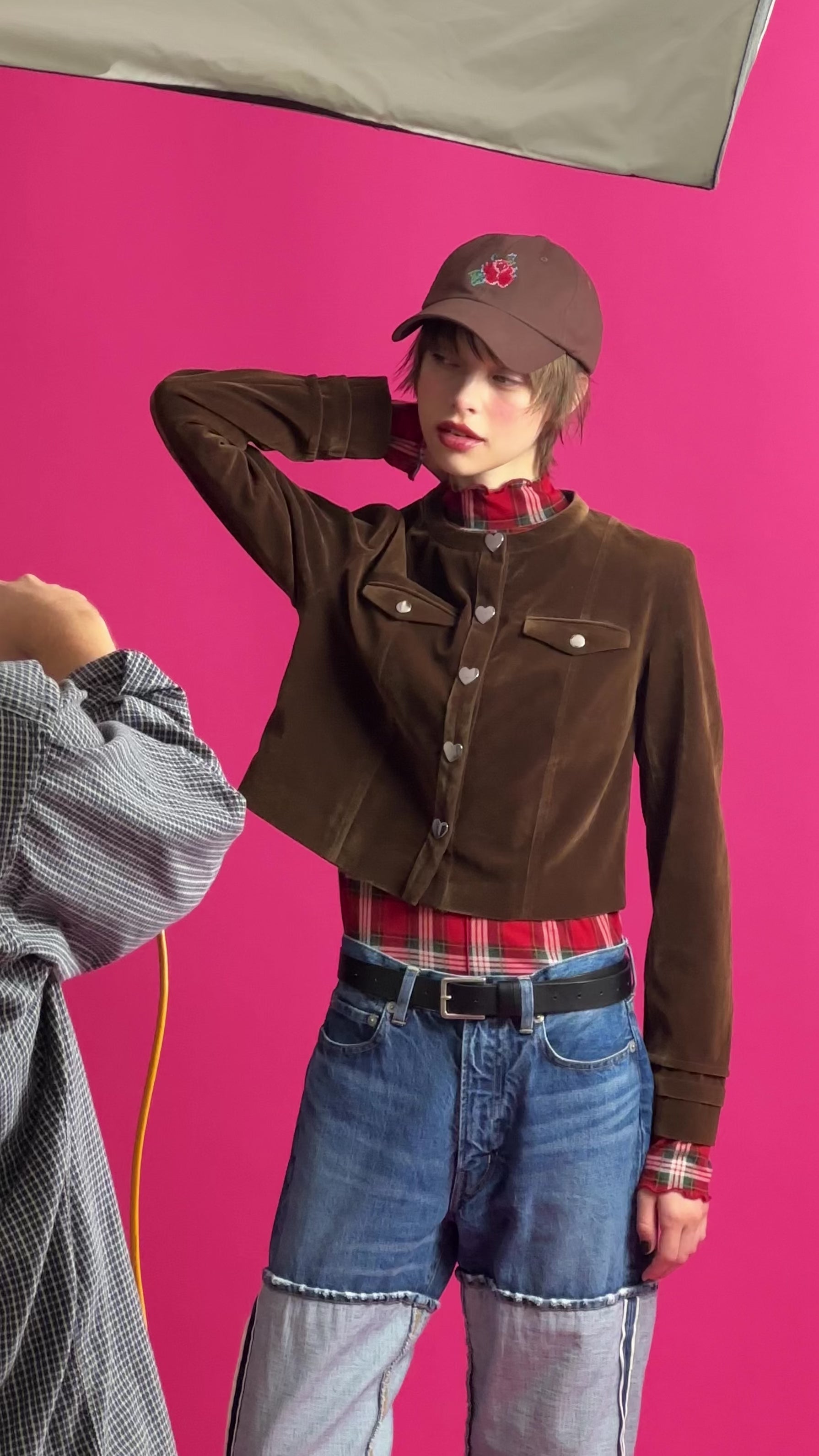 【美品】POPPY DOUBLE-SLEEVECUT JACKET あさぎーにょ Double-sleeve cut jacket