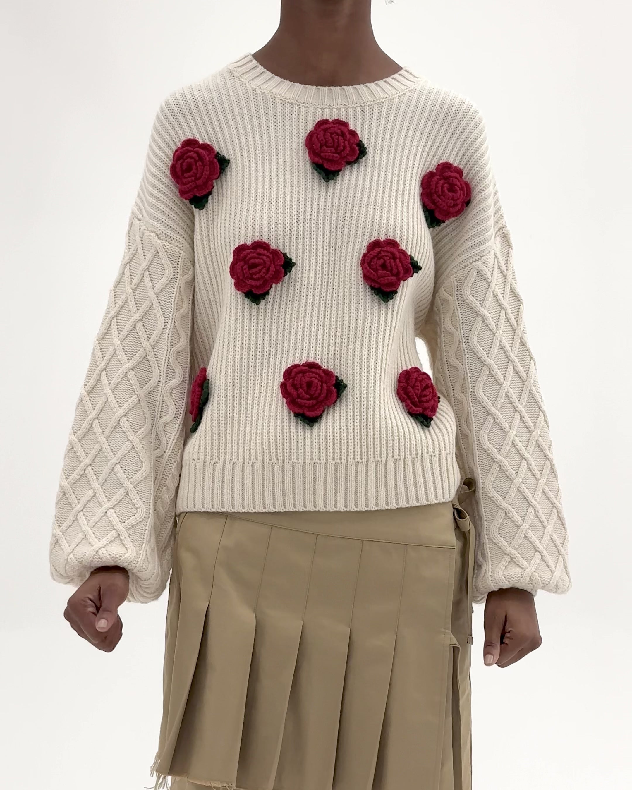 Flower garden knit