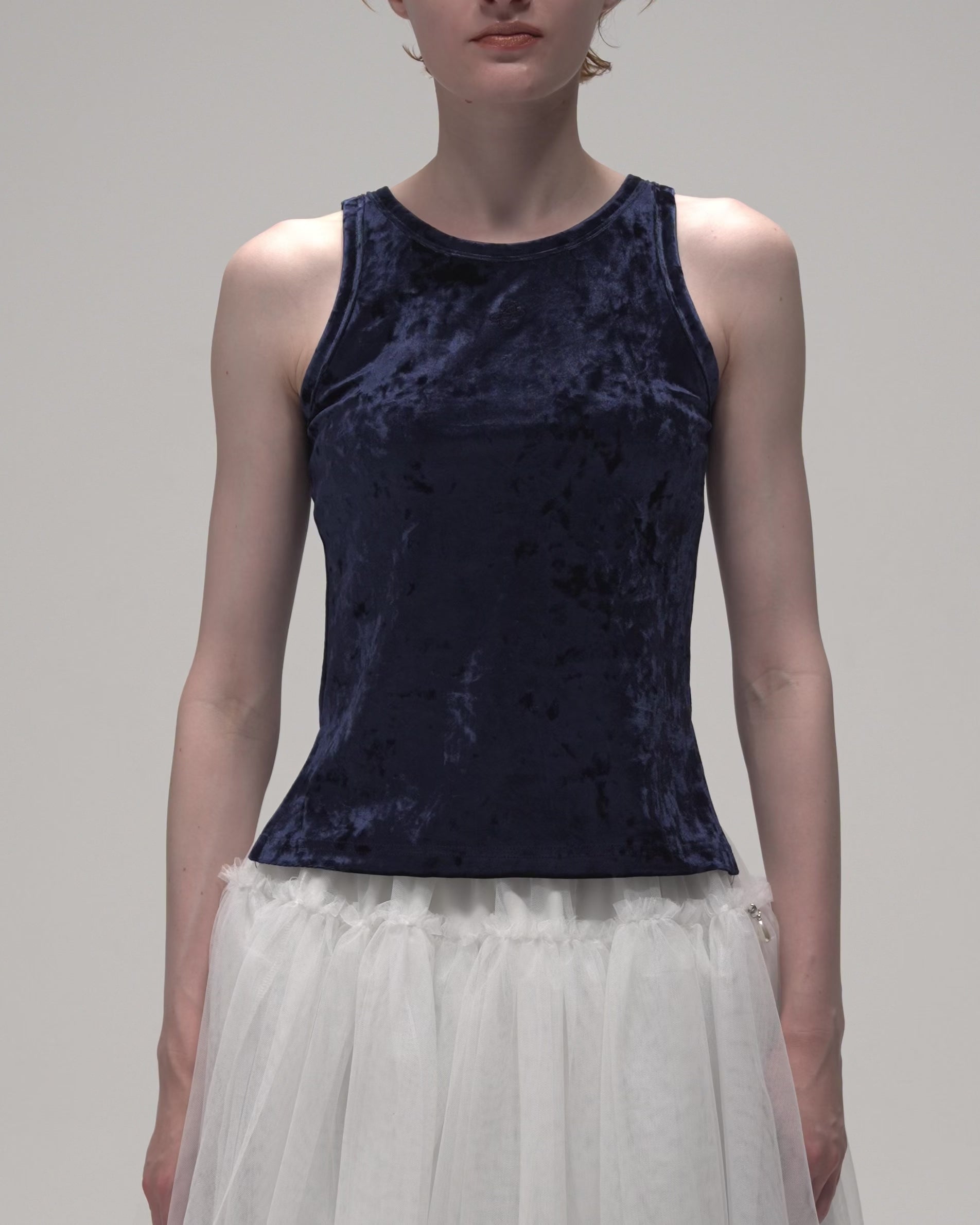 Velour tank top