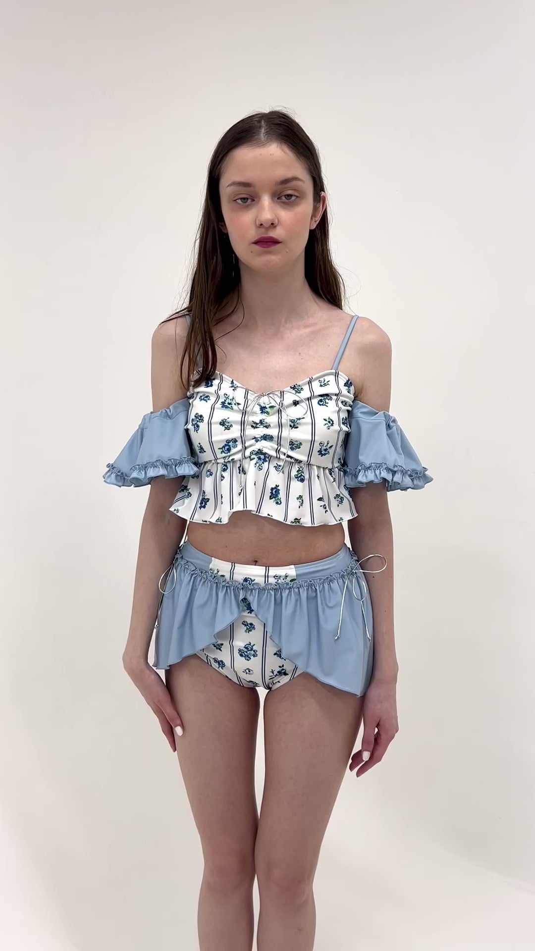 Off shoulder flare bikini