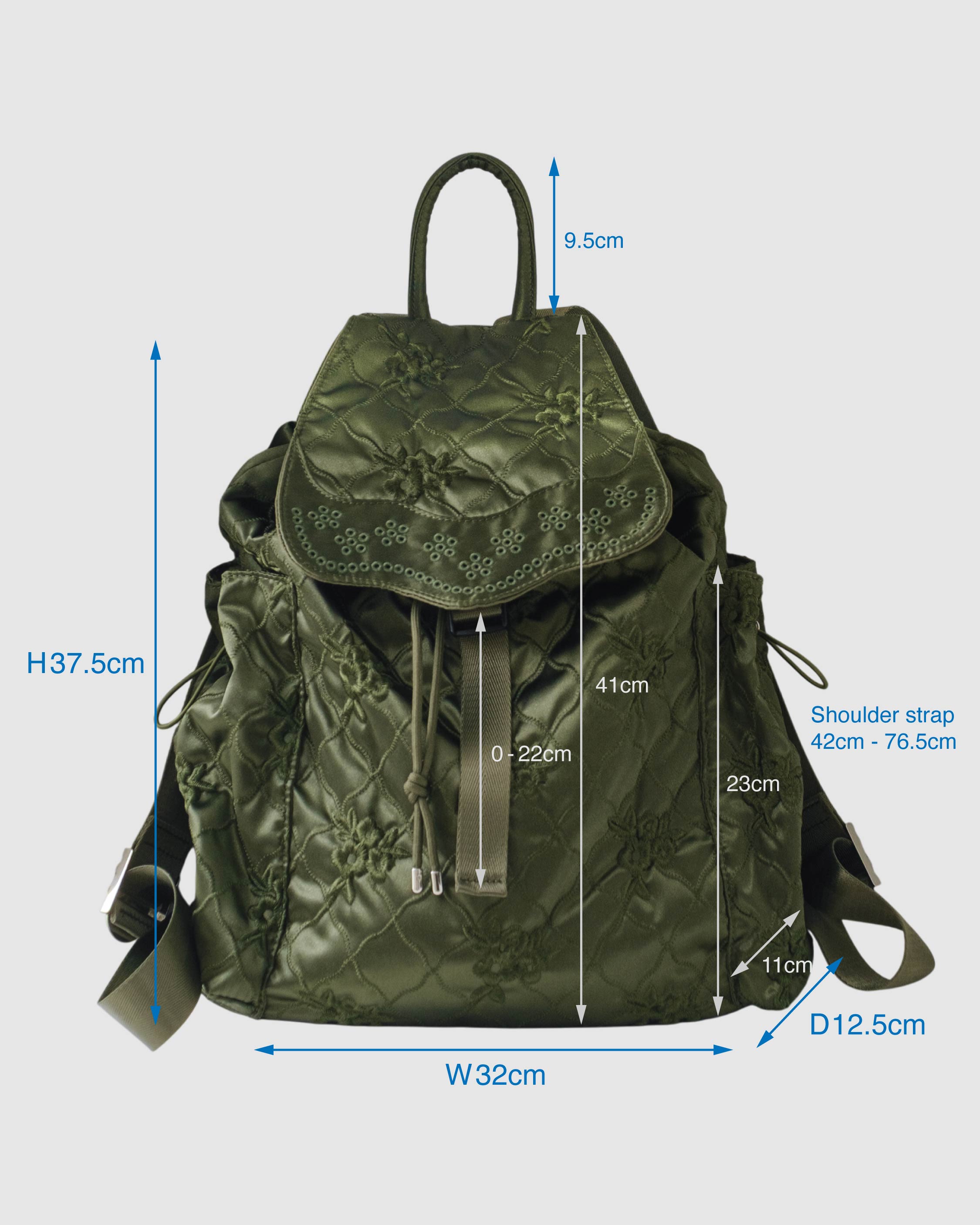 pointe backpack (white)