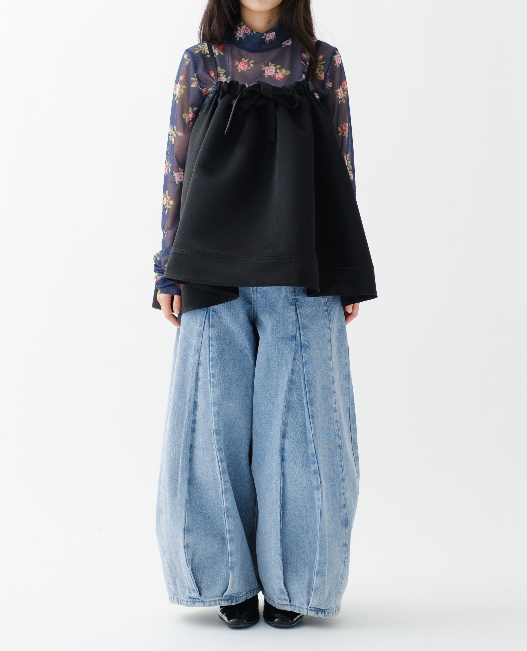 POPPY あさぎーにょ PUFF SATIN TOP Puff satin top