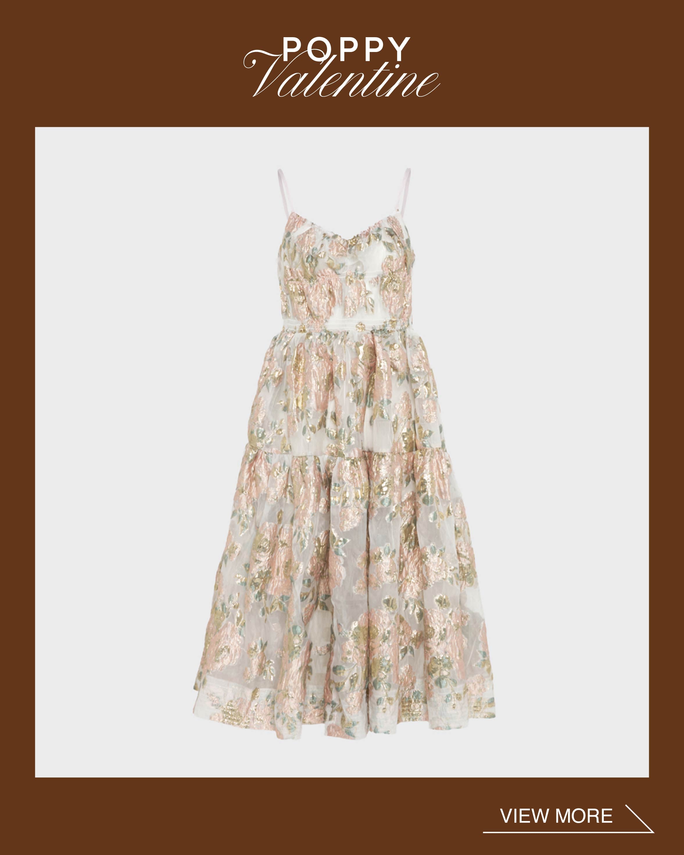 ちー　POPPYキャミ Poppy Dress in Rust - Joyfolie