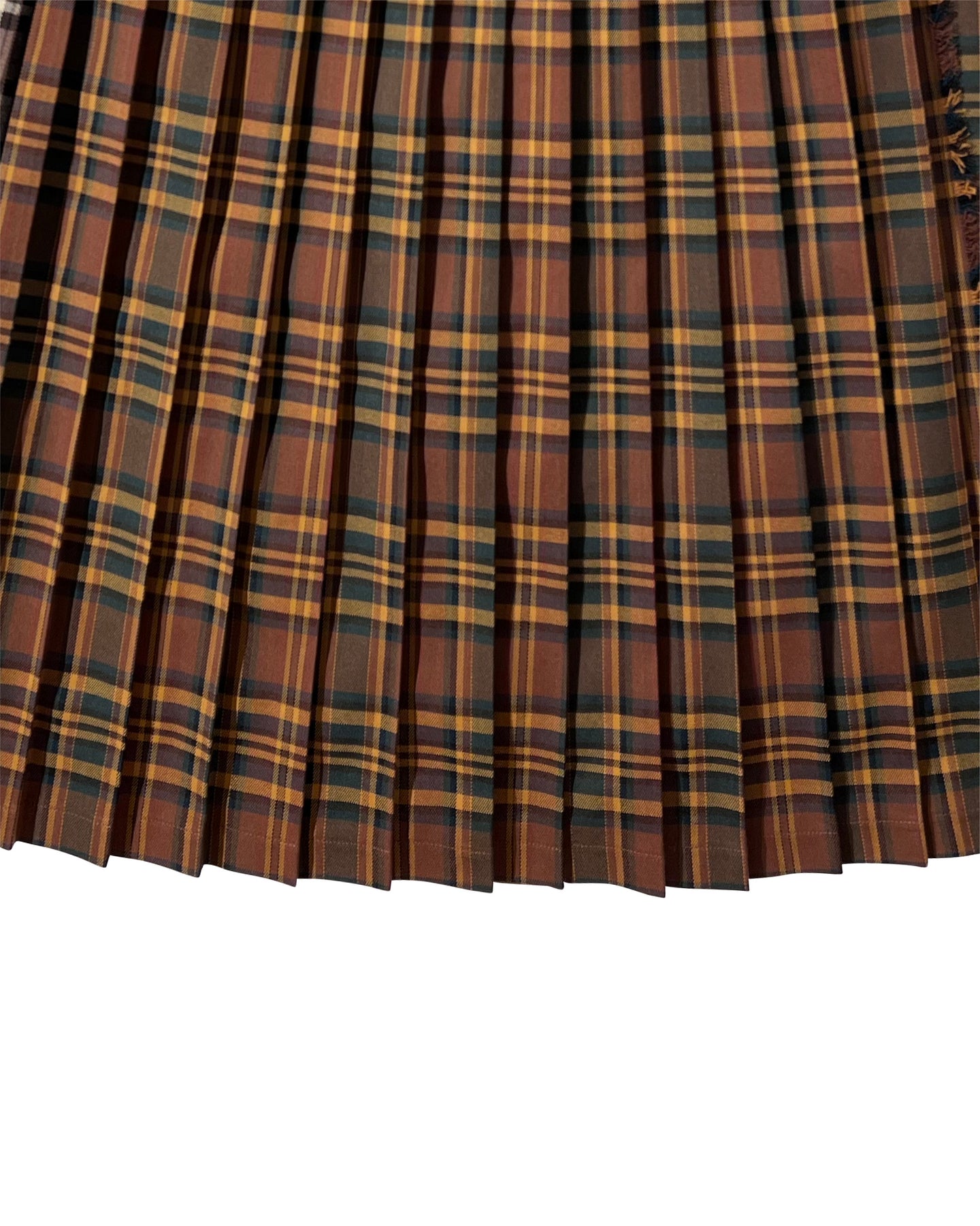 Check pleats wrap skirt – POPPY