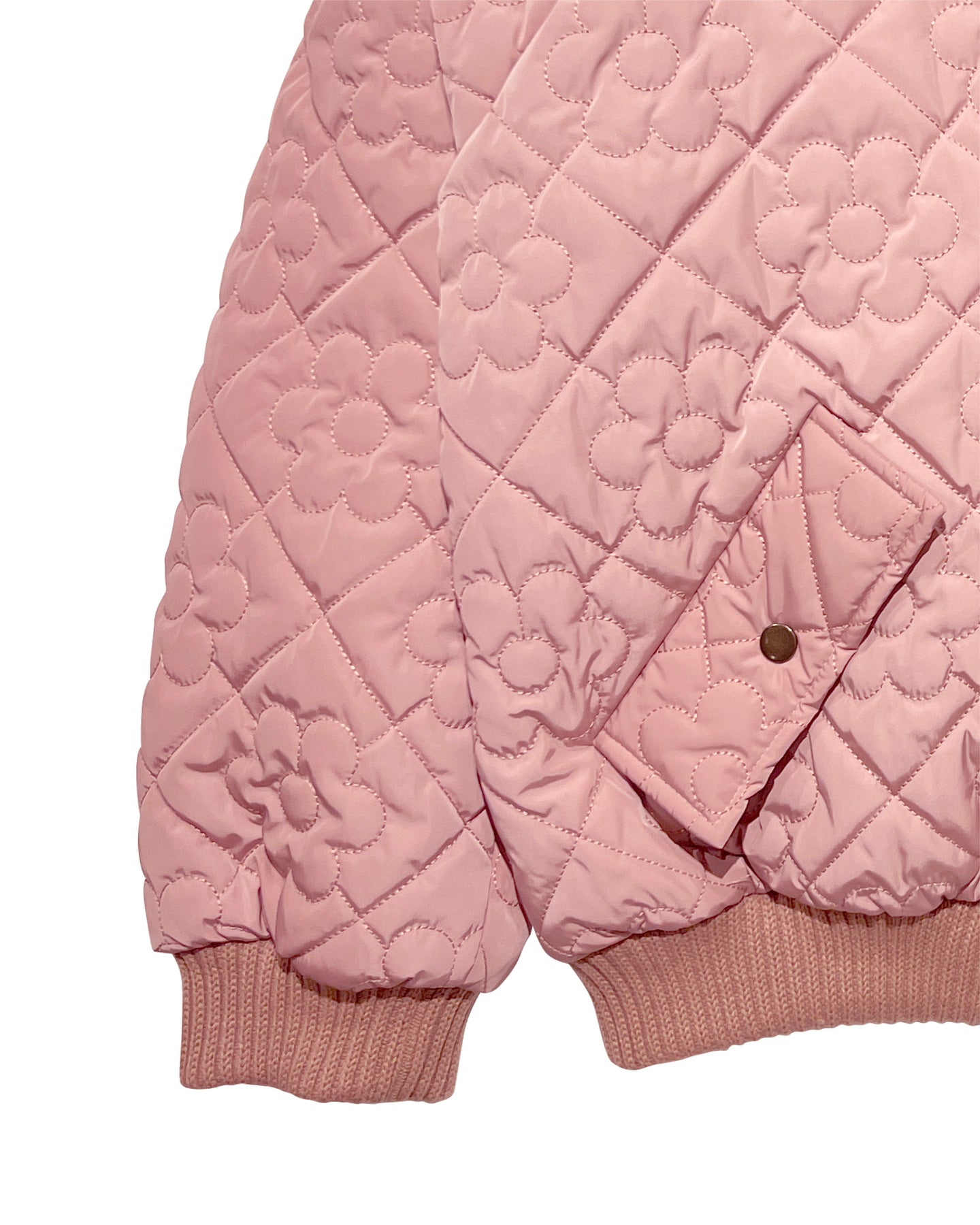 Flower quilting blouson (Pink) – POPPY