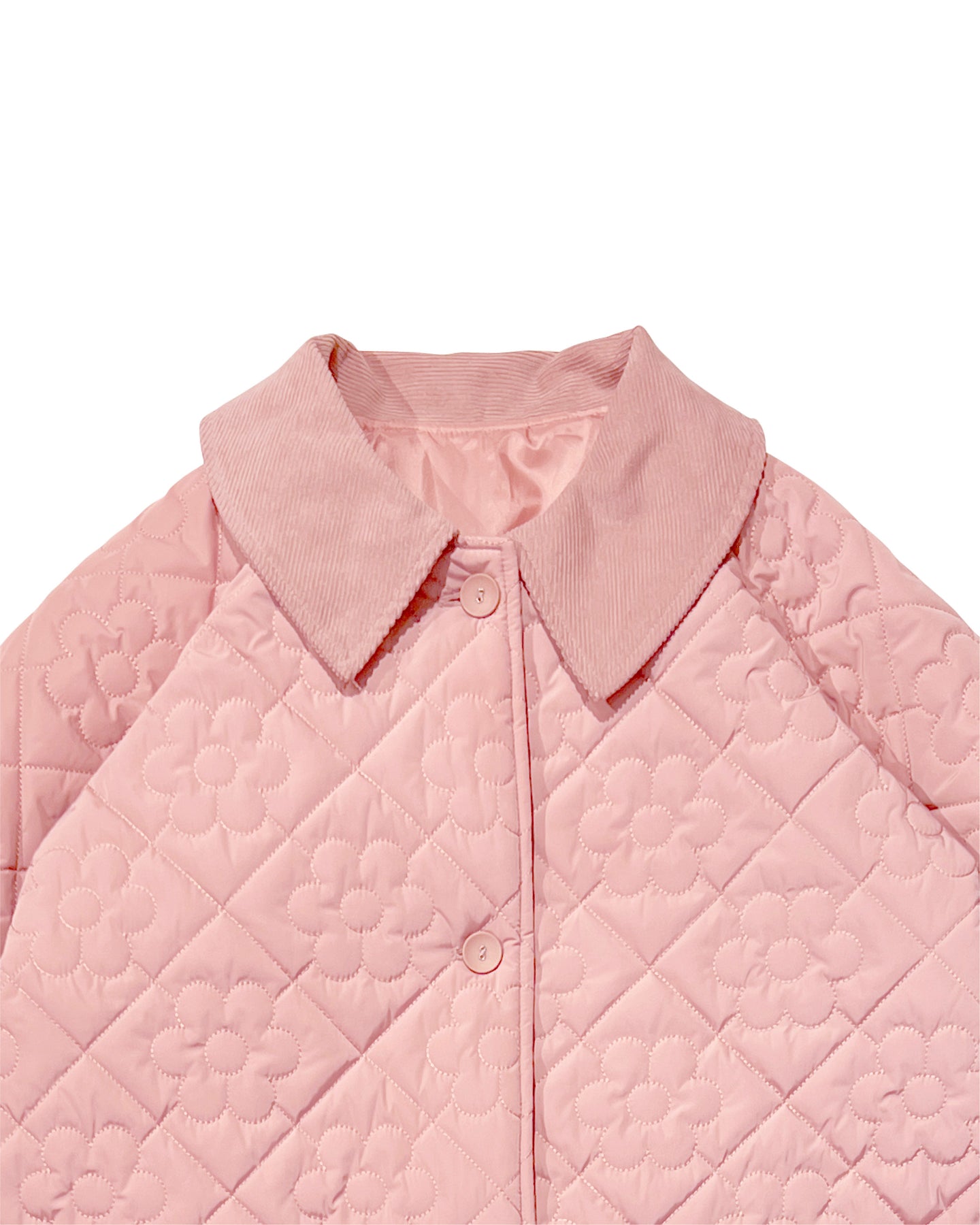 Flower quilting coat (Pink) – POPPY