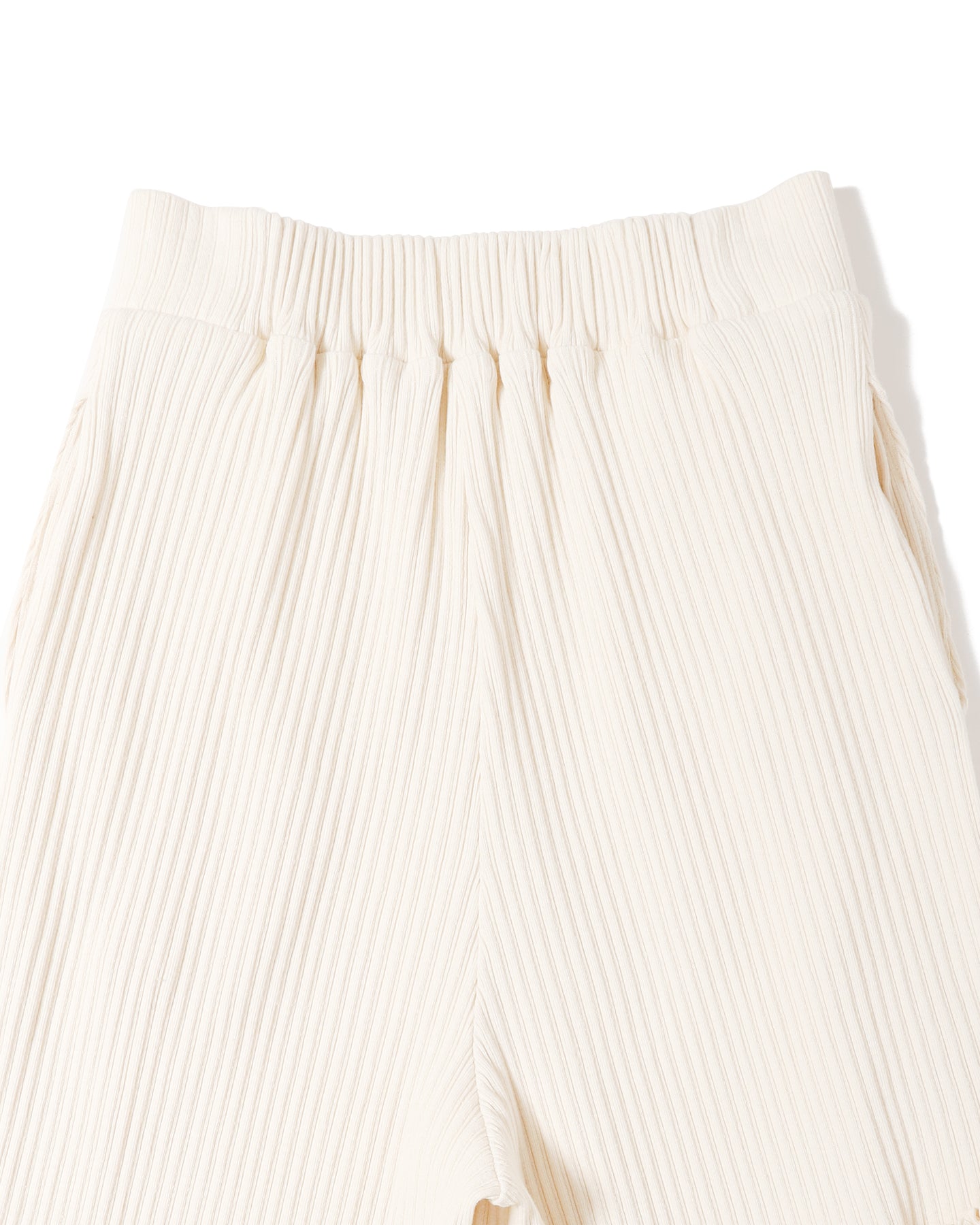 Volume wide rib pants (Off-white) – POPPY