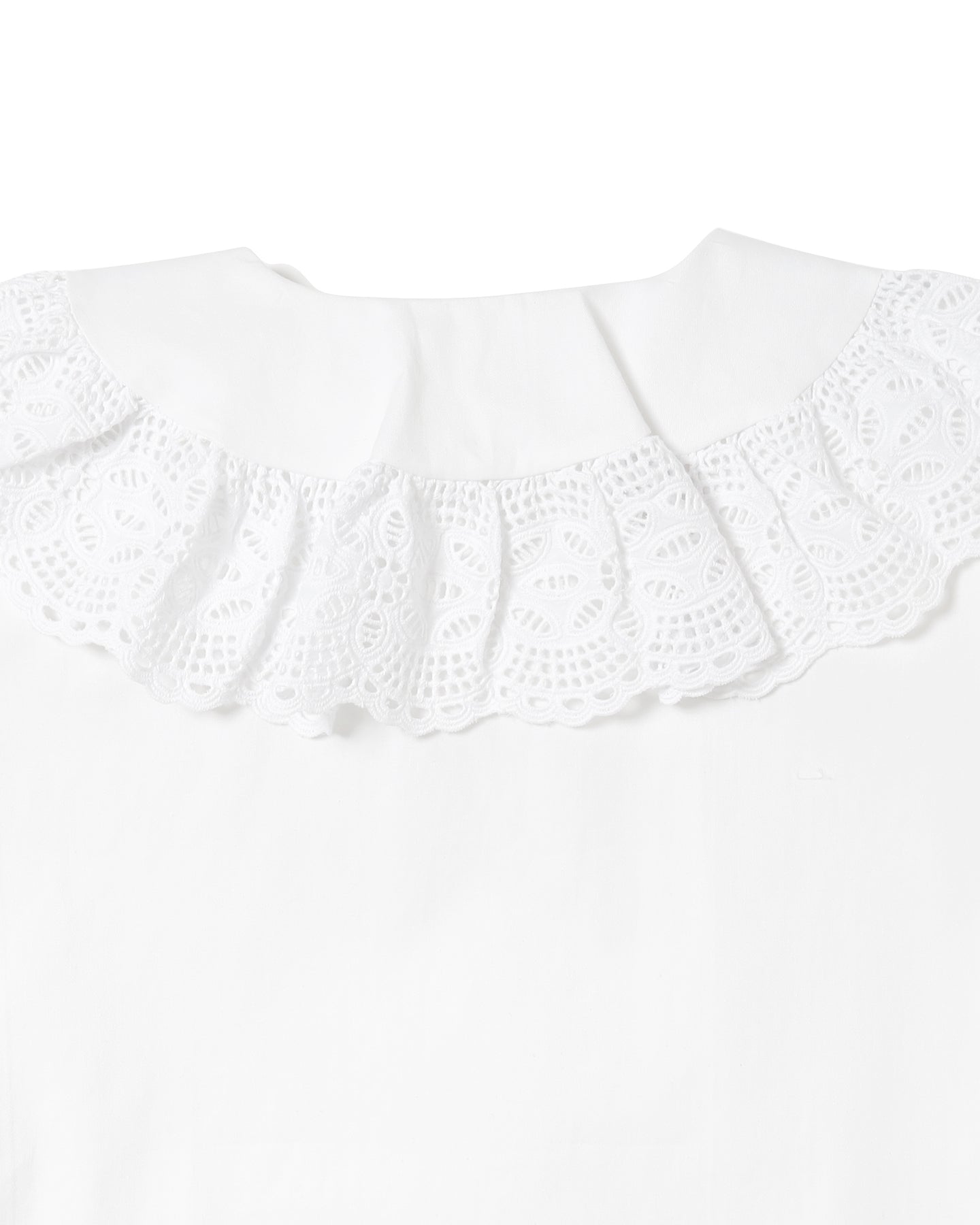 Raffle collar lace blouse – POPPY