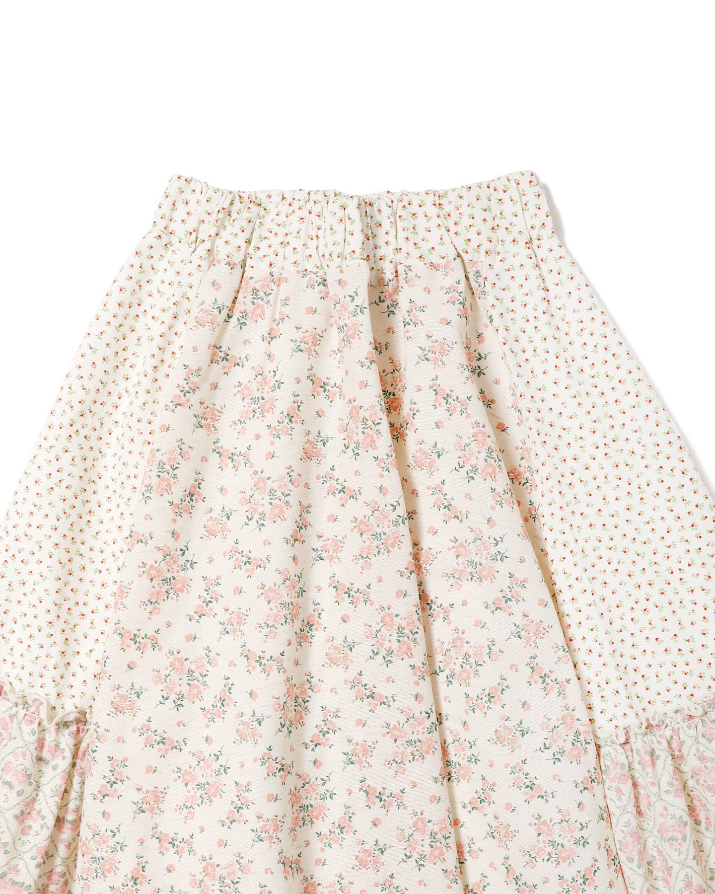 Patchwork flare skirts (Pink) – POPPY