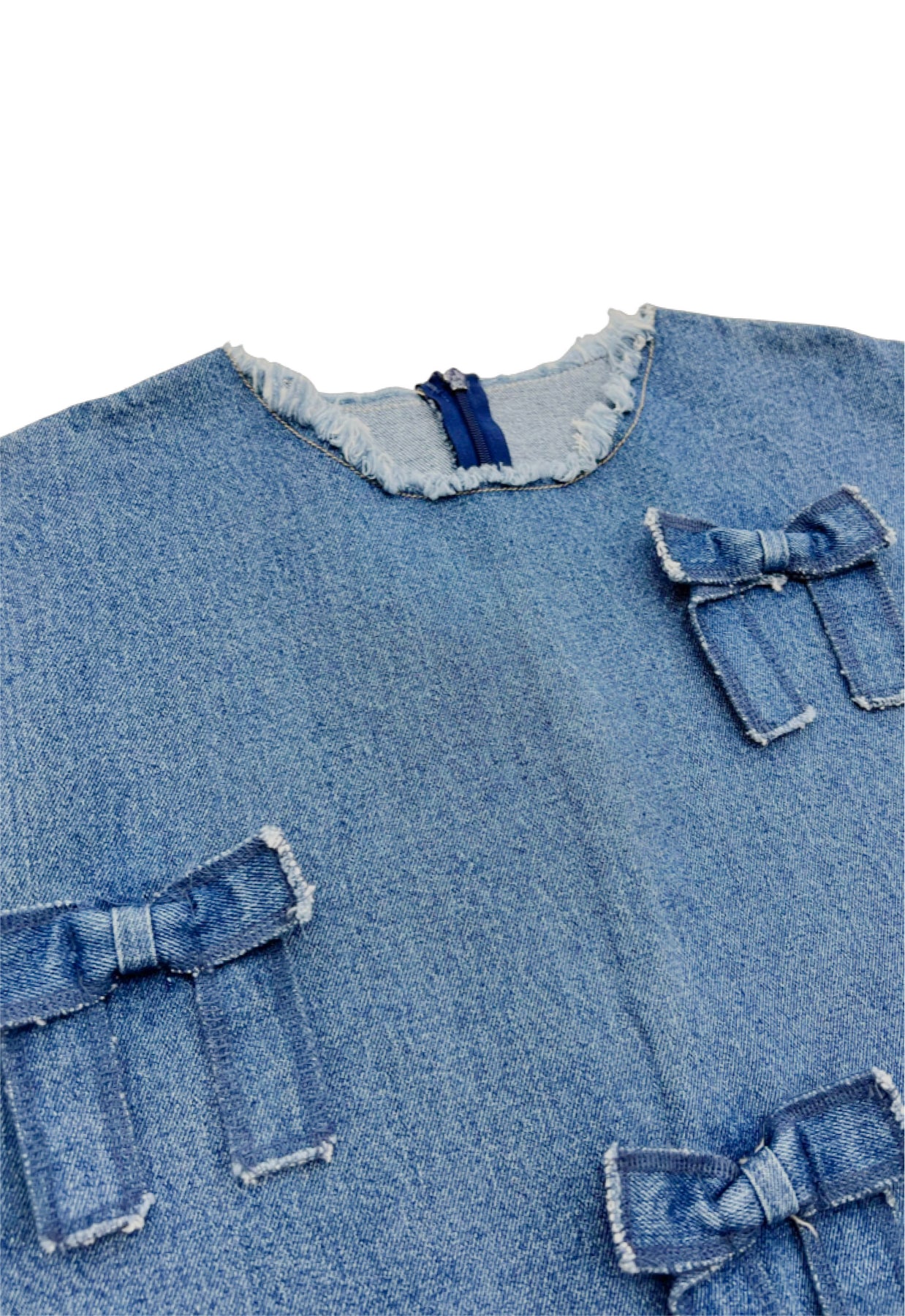 ribbon denim tops – POPPY