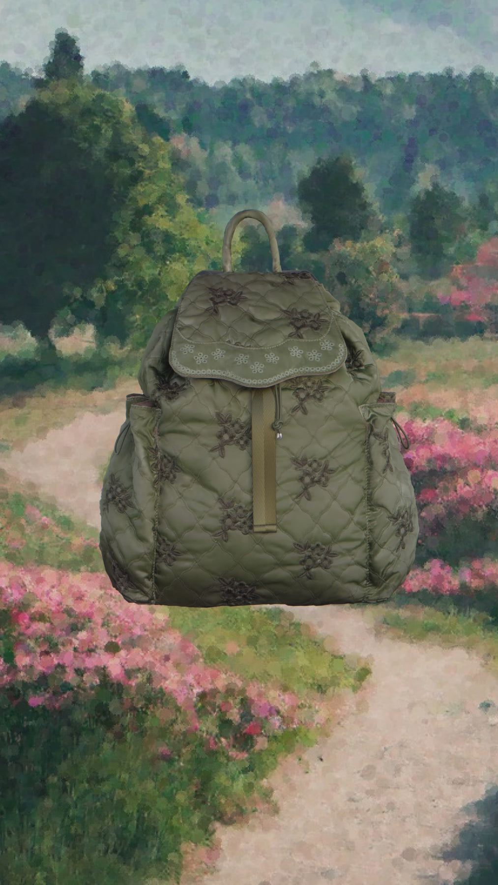 pointe backpack (khaki) – POPPY