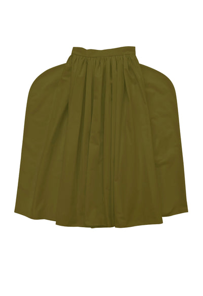 ◯ Gather volume skirt (khaki)
